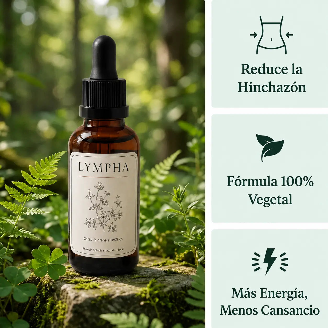 Reducí la Hinchazón del Rostro, Abdomen y Piernas de Forma Natural | Lympha™